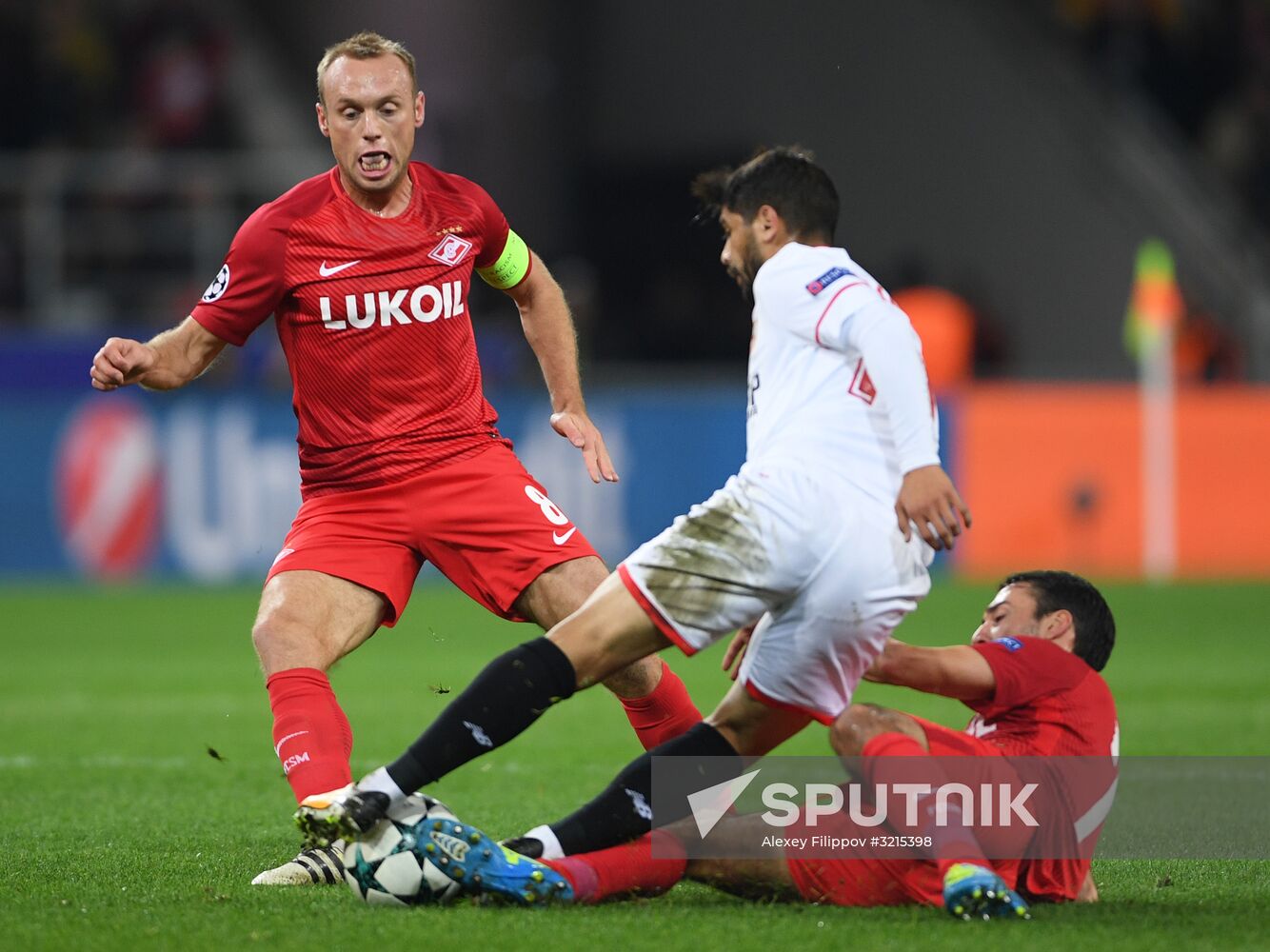 Football. UEFA Champions League. Spartak vs. Sevilla