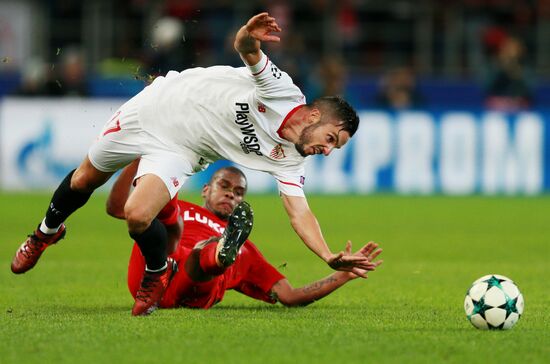 Football. UEFA Champions League. Spartak vs. Sevilla