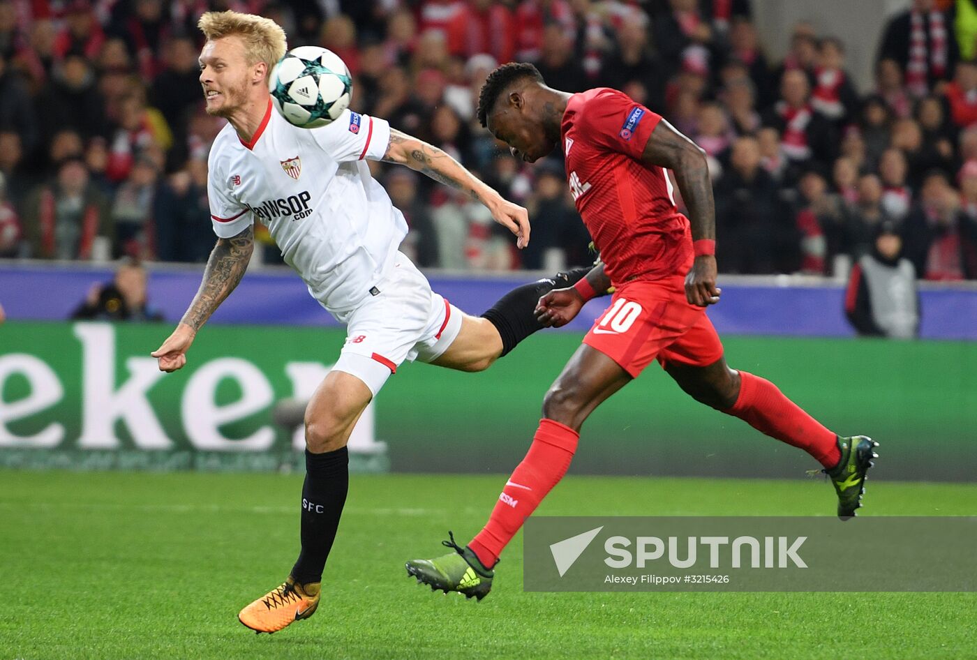 Football. UEFA Champions League. Spartak vs. Sevilla