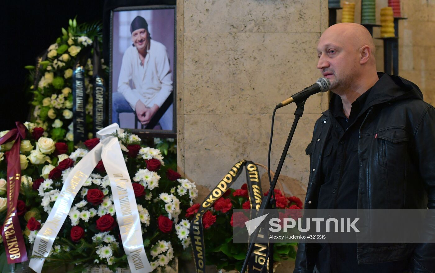 Paying last respects to actor Dmitry Maryanov