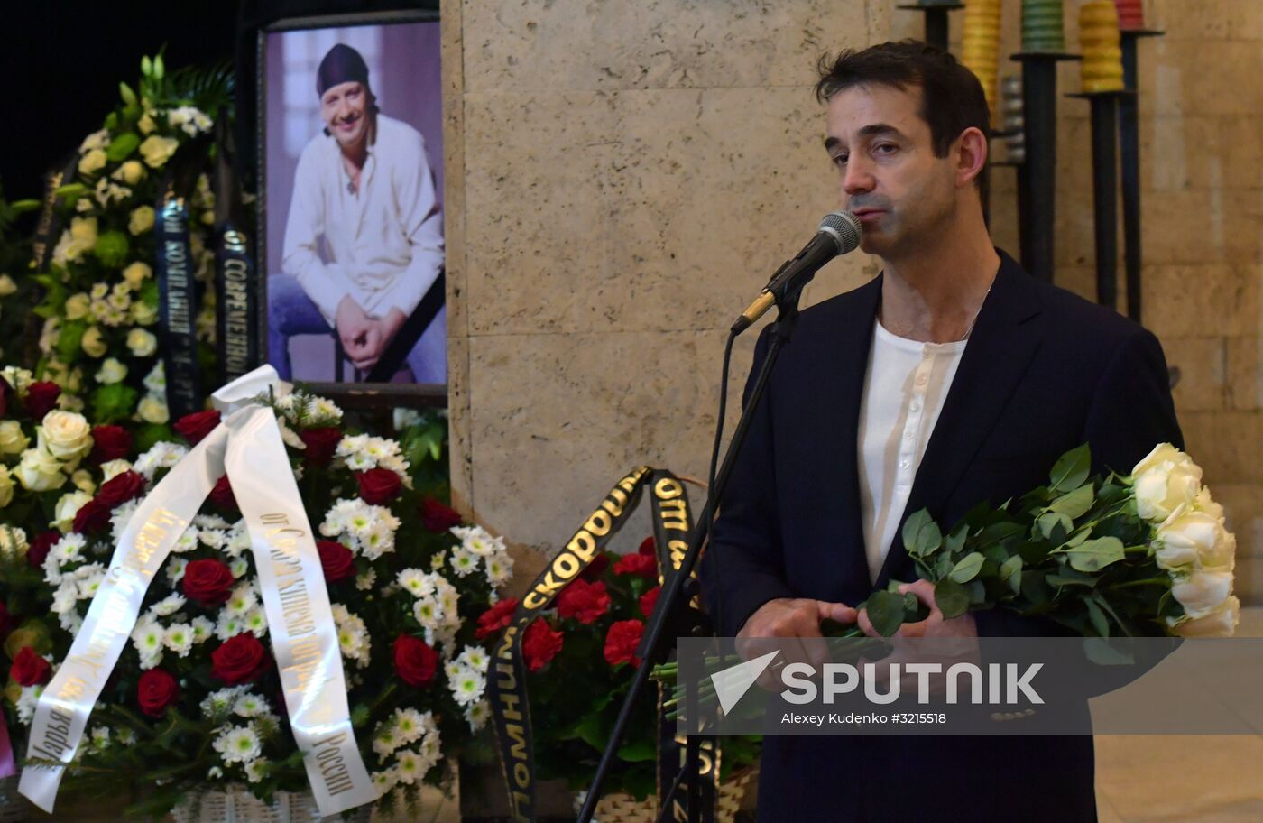 Paying last respects to actor Dmitry Maryanov