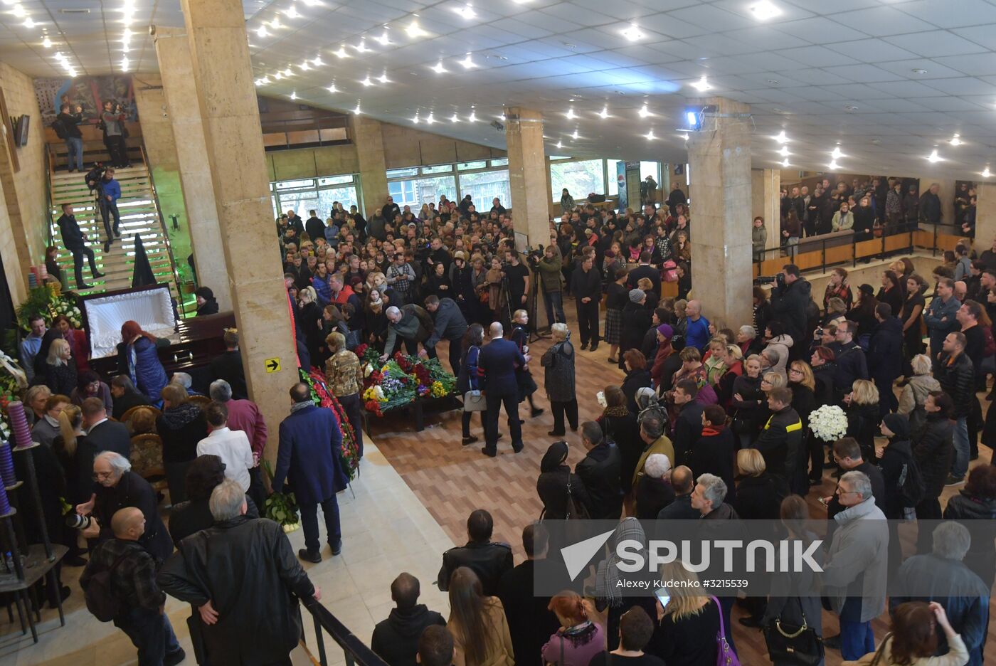 Paying last respects to actor Dmitry Maryanov