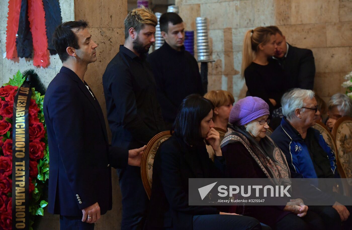Paying last respects to actor Dmitry Maryanov