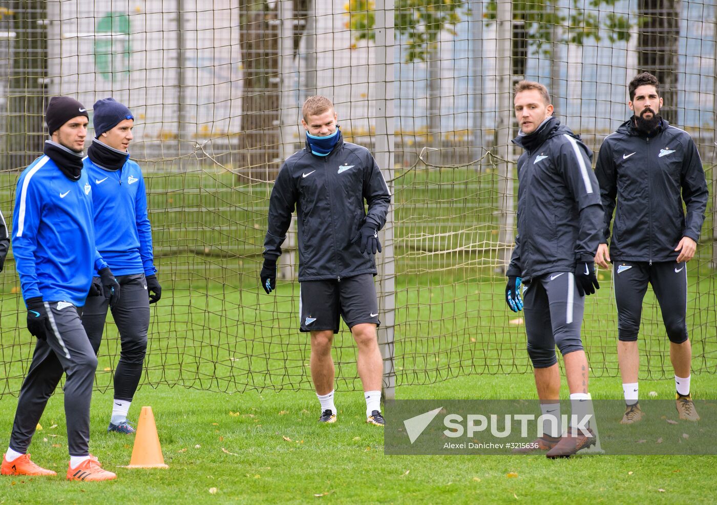 Football. UEFA Europa League. Zenit training session