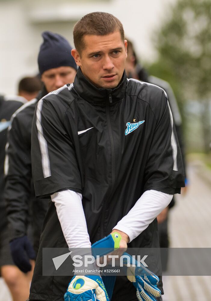 Football. UEFA Europa League. Zenit training session