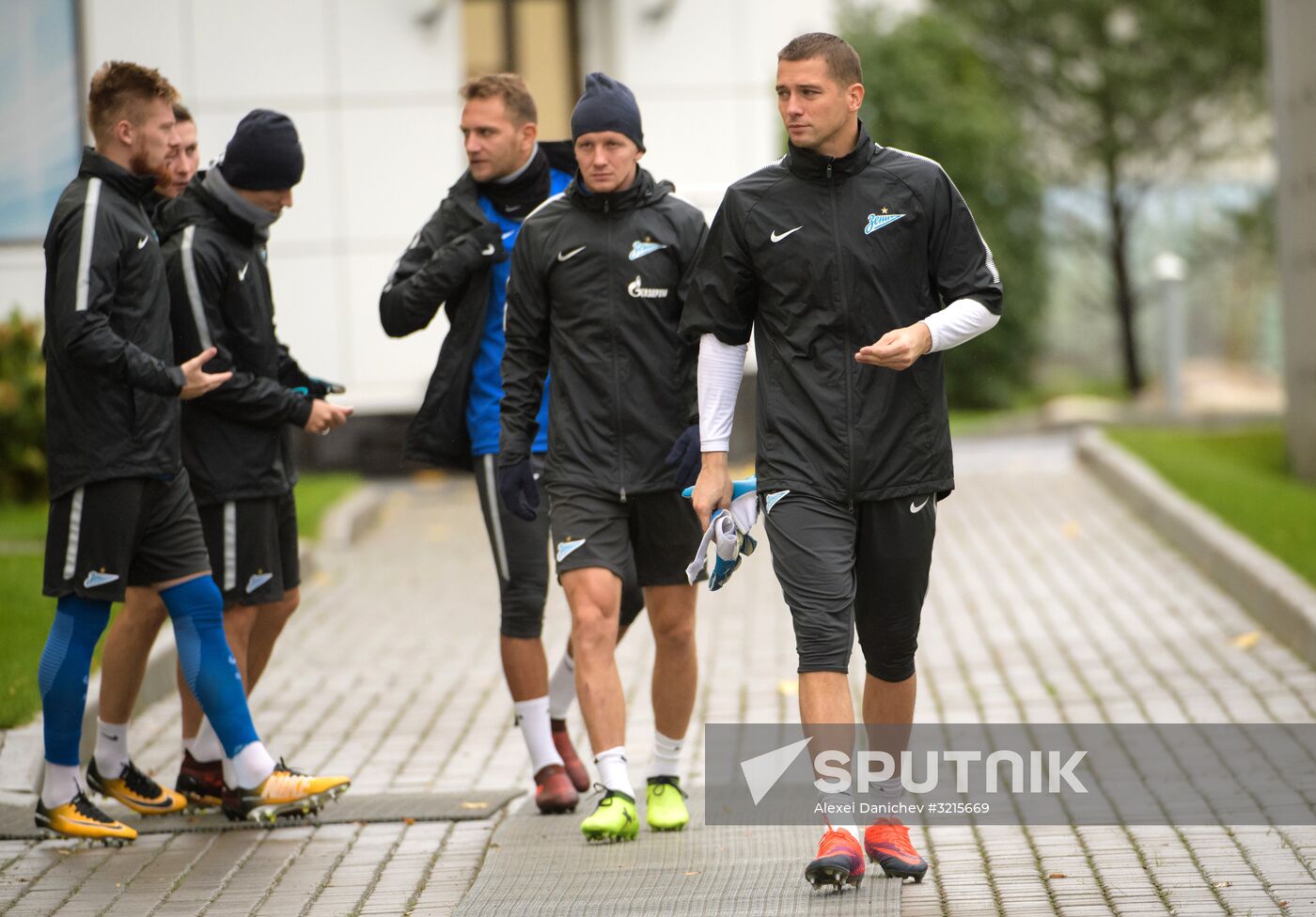 Football. UEFA Europa League. Zenit training session