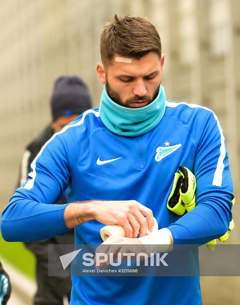 Football. UEFA Europa League. Zenit training session