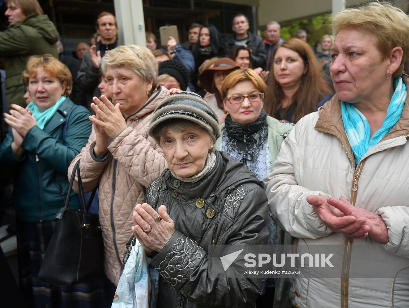 Paying last respects to actor Dmitry Maryanov