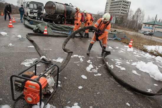 EMERCOM drill in Tomsk Region