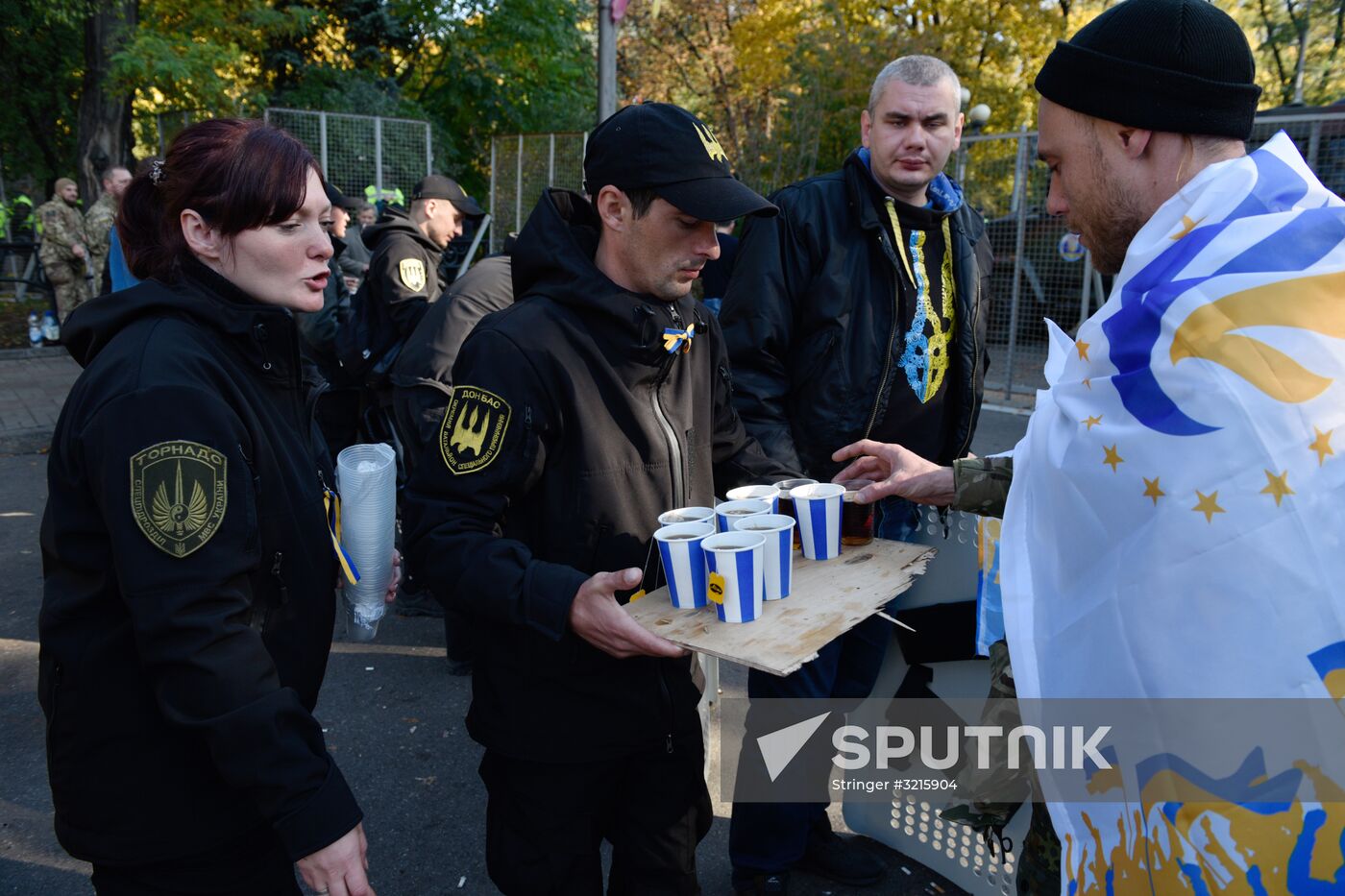 Situation outside Verkhovna Rada in Kiev