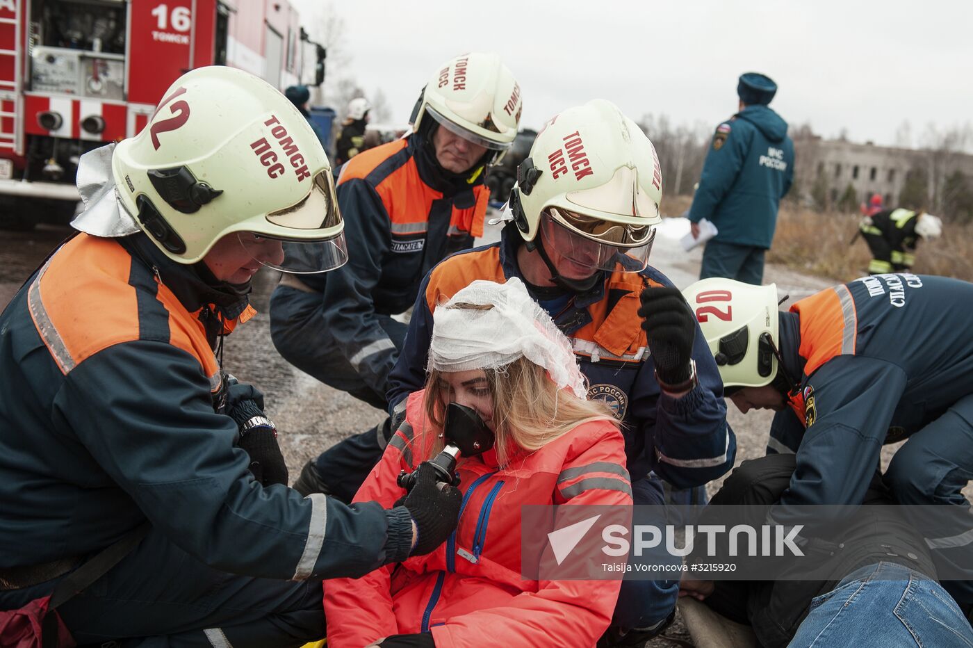 EMERCOM drill in Tomsk Region