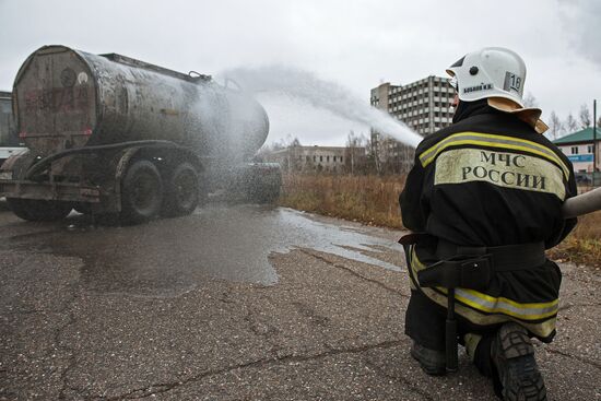 EMERCOM drill in Tomsk Region