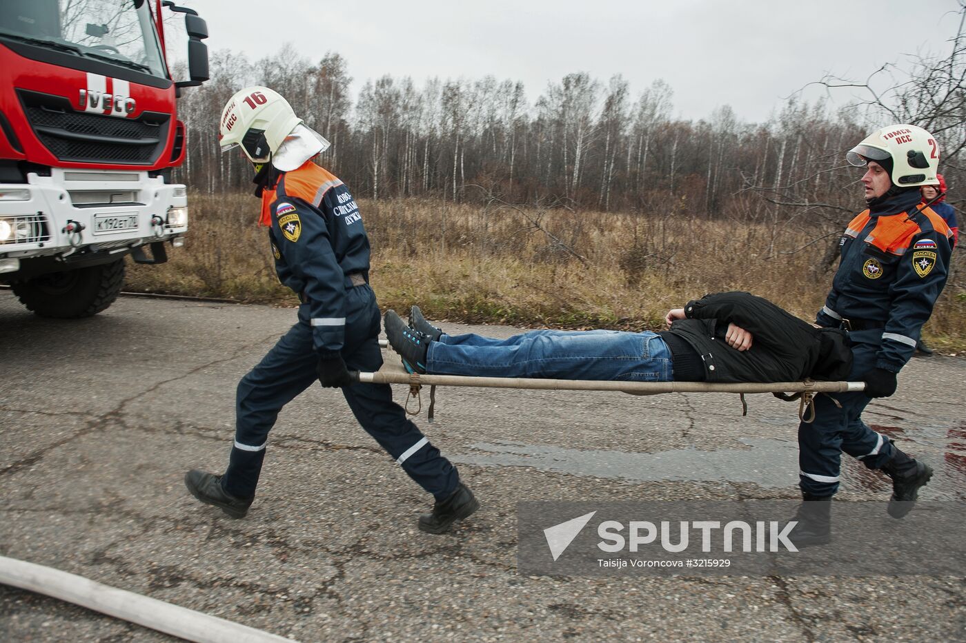 EMERCOM excercise in Tomsk Region
