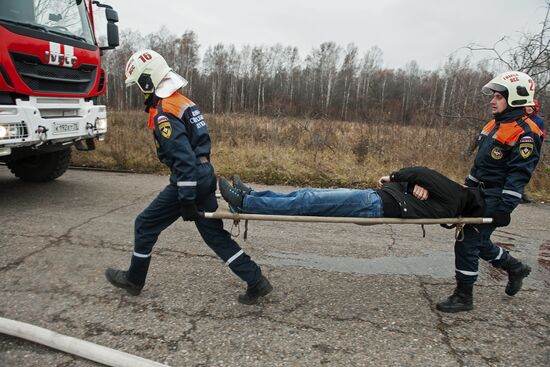 EMERCOM excercise in Tomsk Region
