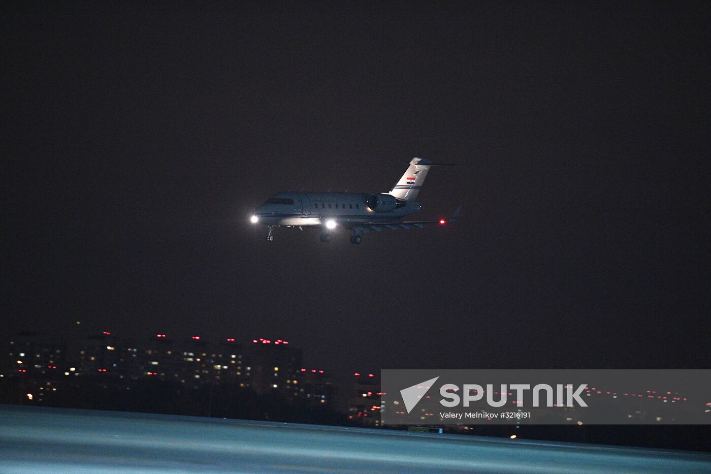 Croatian President Kolinda Grabar-Kitarovic arrives in Moscow