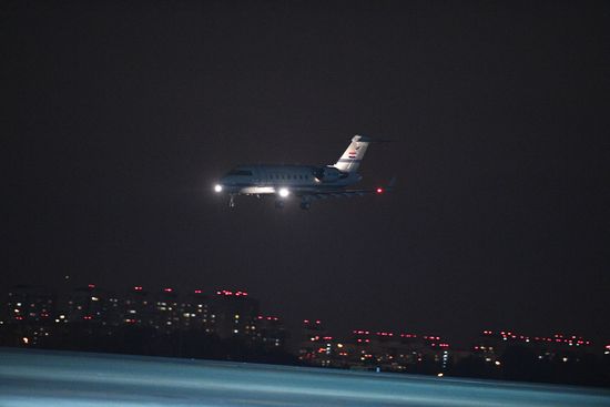 Croatian President Kolinda Grabar-Kitarovic arrives in Moscow