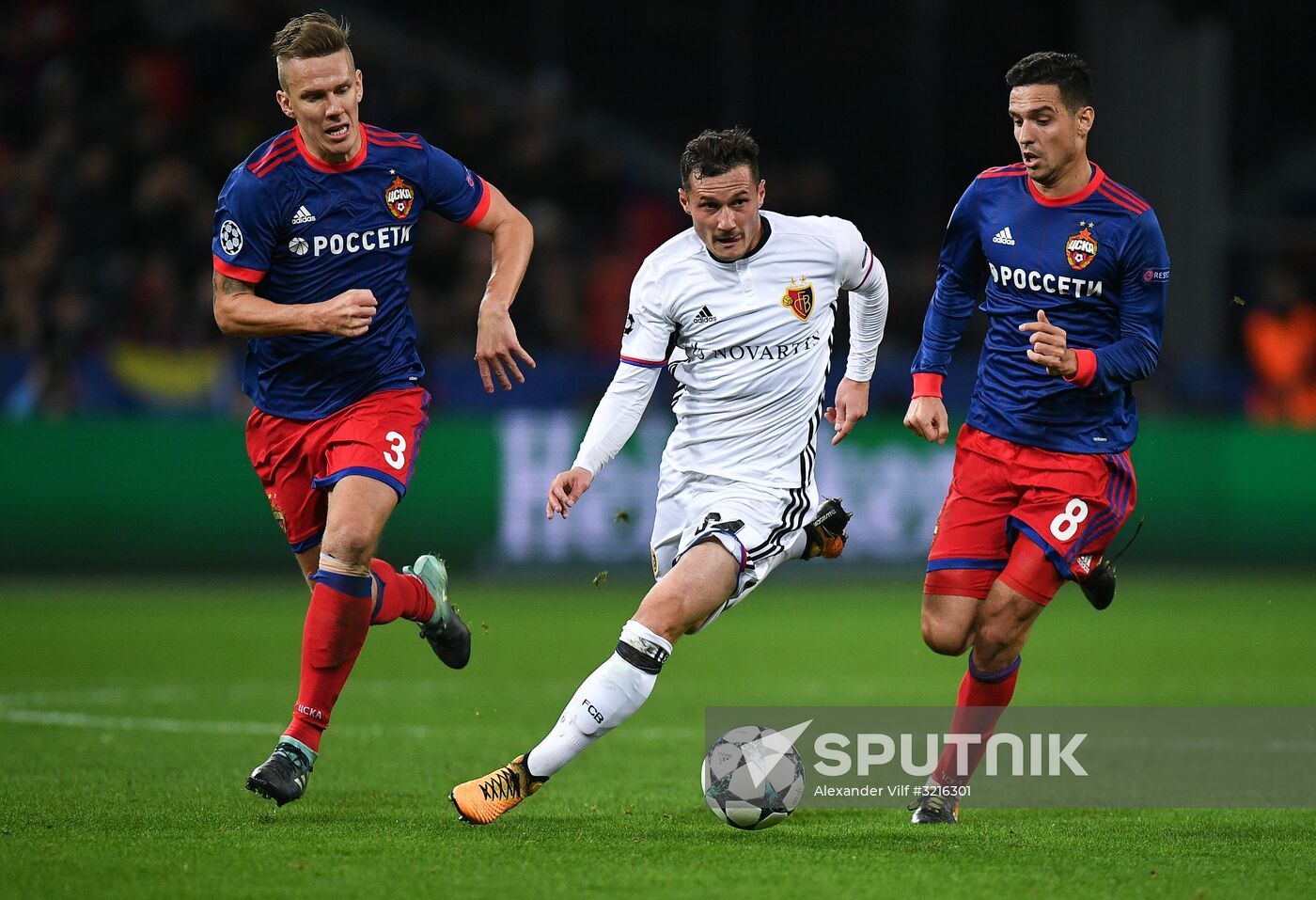 Football. UEFA Champions League. CSKA vs. Basel