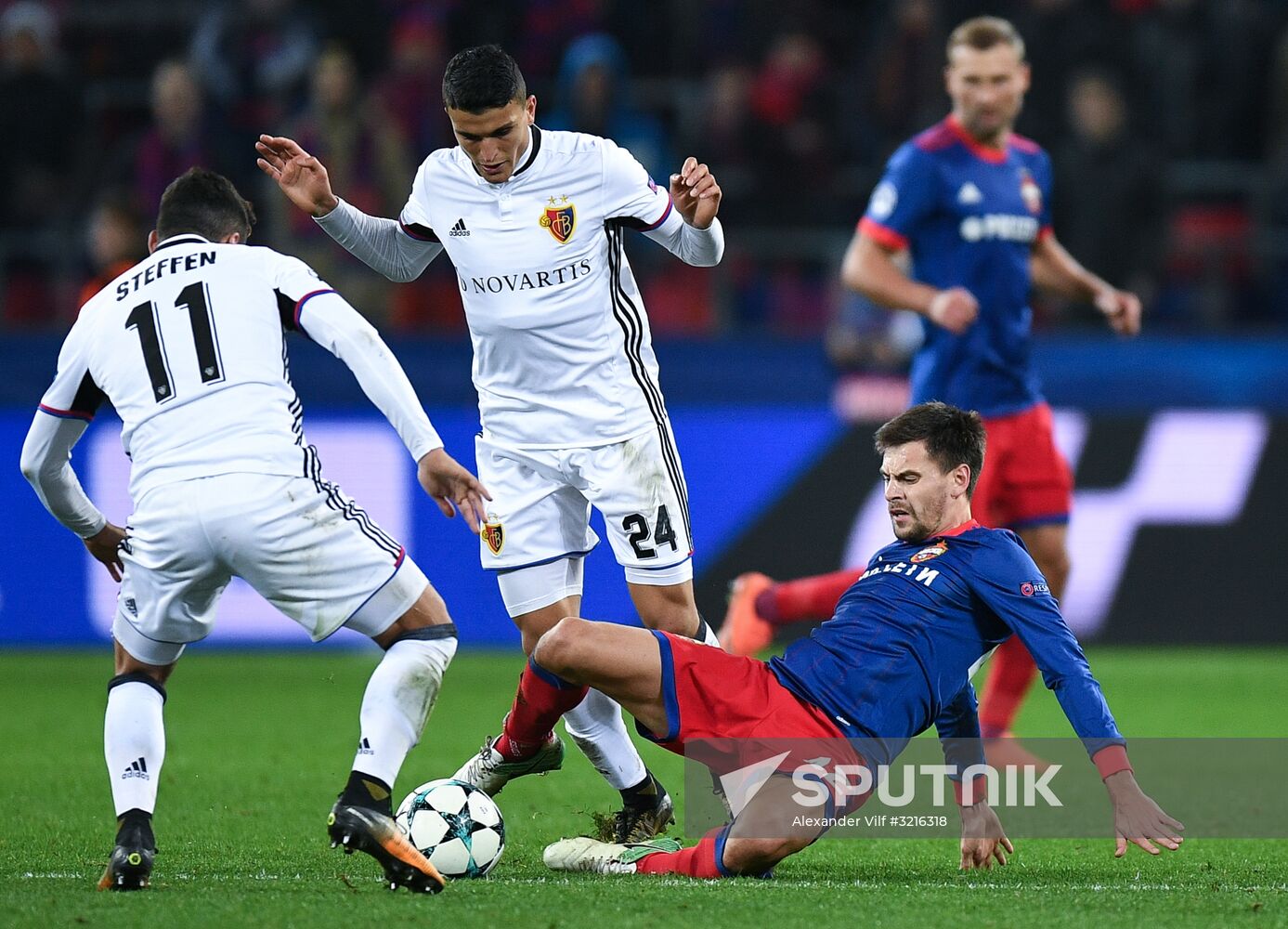 Football. UEFA Champions League. CSKA vs. Basel