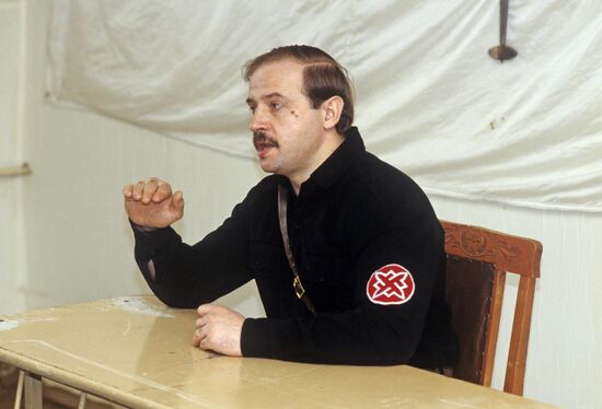 Russian National Unity's leader Alexander Barkashov