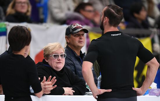 News conference on ISU Grand Prix of Figure Skating in Moscow