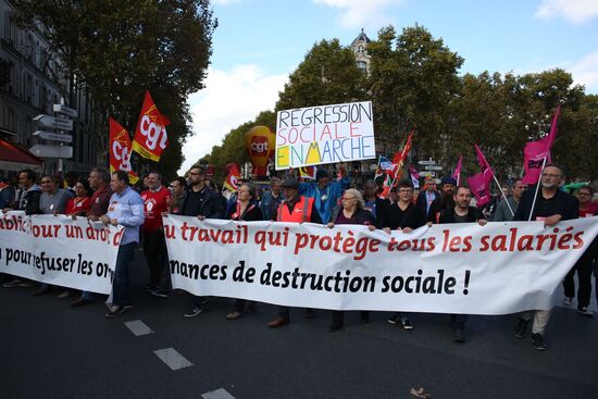 Protests against labor reform in Paris