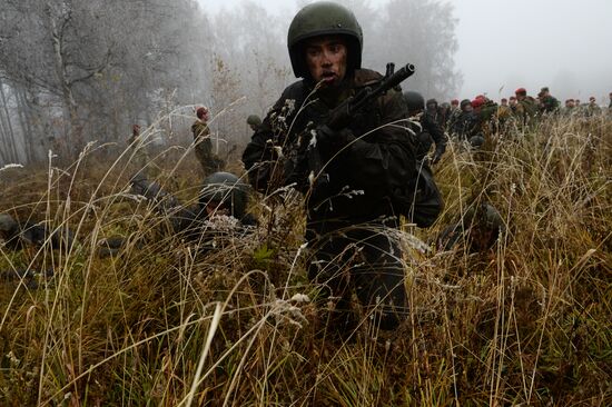 Test for right to wear crimson and green beret