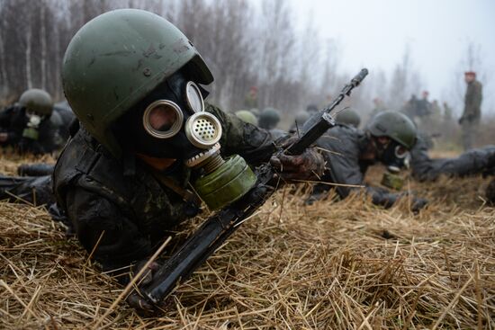 Test for right to wear crimson and green beret