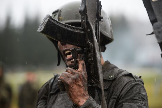 Test for right to wear crimson and green beret