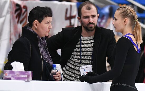 2017-18 ISU Grand Prix of Figure Skating. Rostelecom Cup. Training sessions