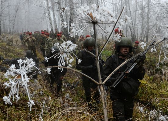 Test for right to wear crimson and green beret