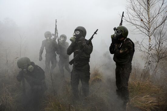 Test for right to wear crimson and green beret