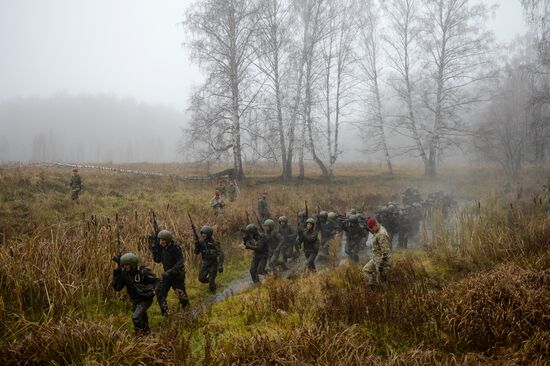 Test for right to wear crimson and green beret