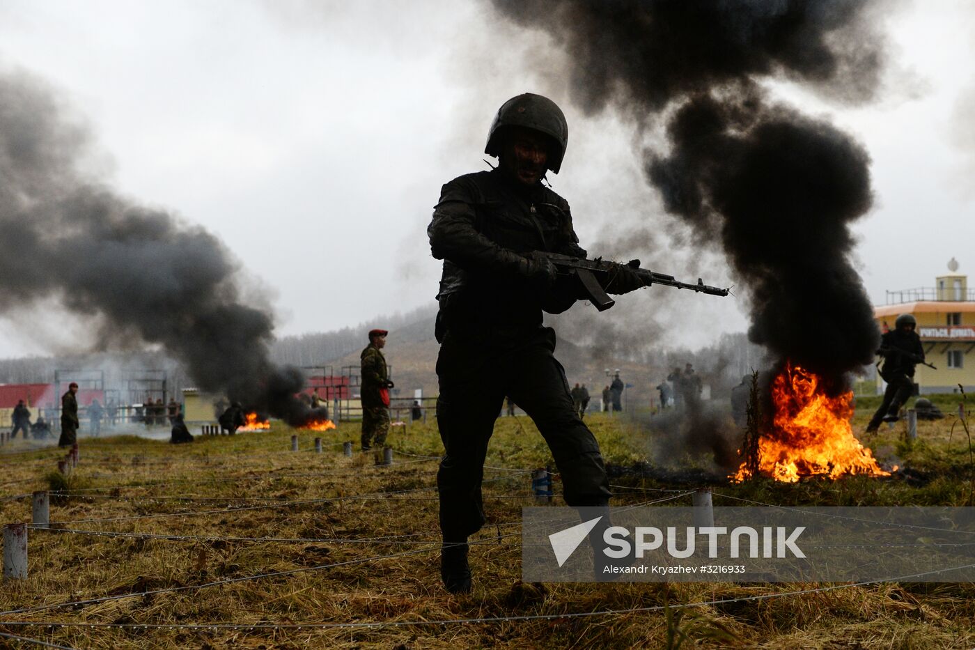 Test for right to wear crimson and green beret
