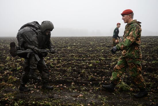 Test for right to wear crimson and green beret