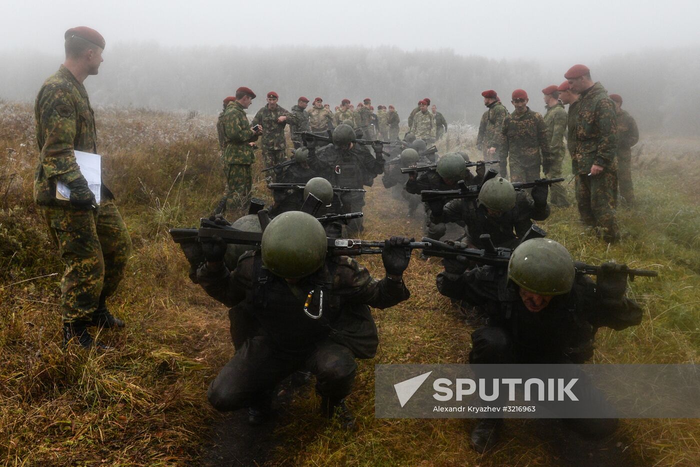 Test for right to wear crimson and green beret