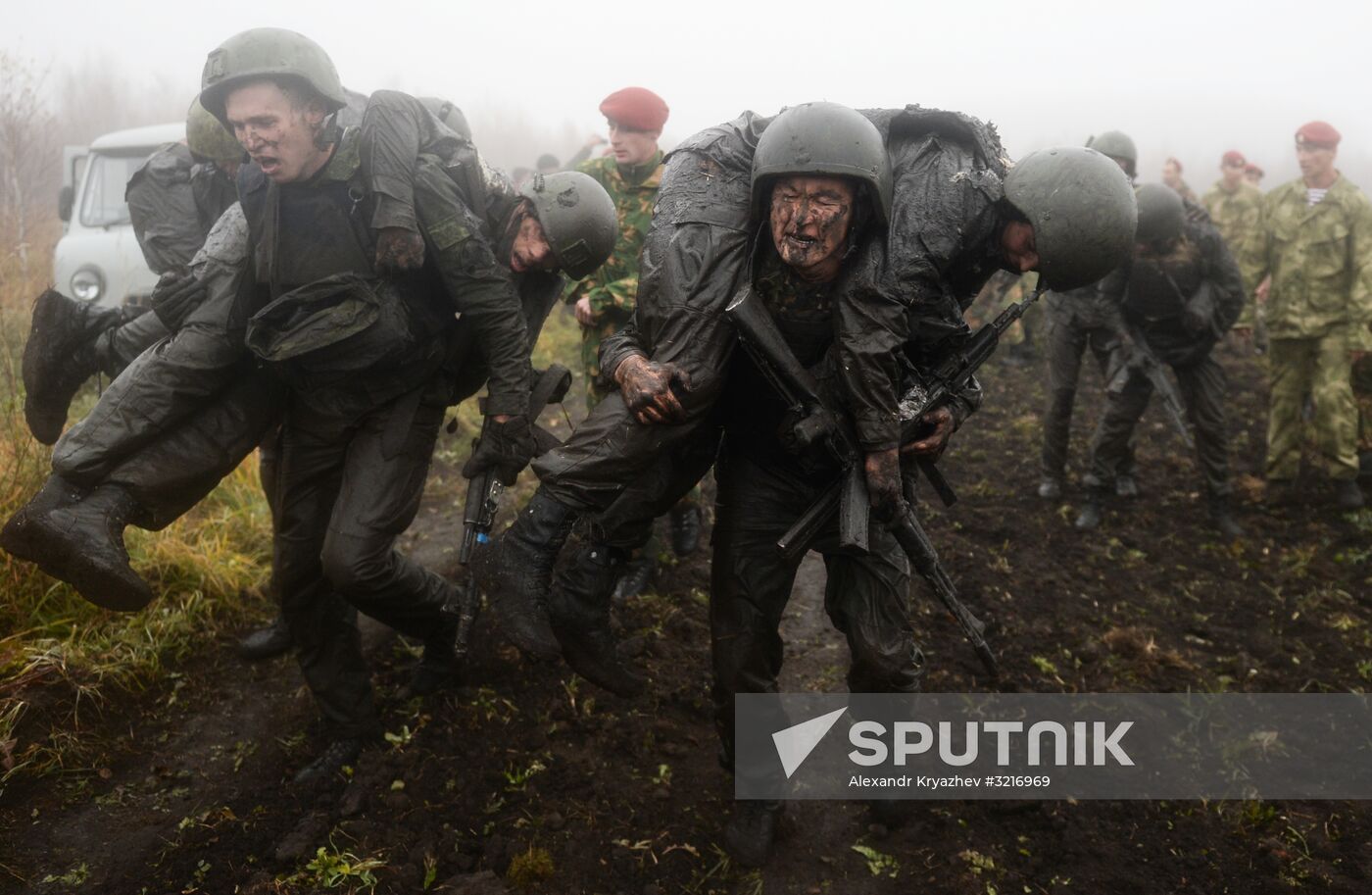 Test for right to wear crimson and green beret