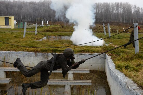 Test for right to wear crimson and green beret