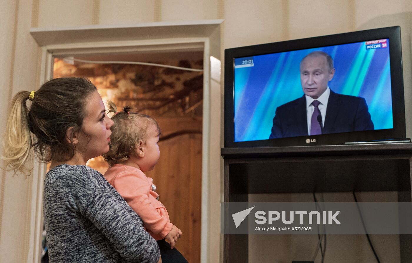 Broadcast of Vladimir Putin speech at Valdai Club