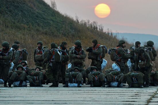 Military exercises in the Primorye Region