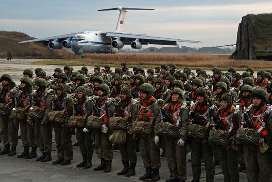 Military exercises in the Primorye Region