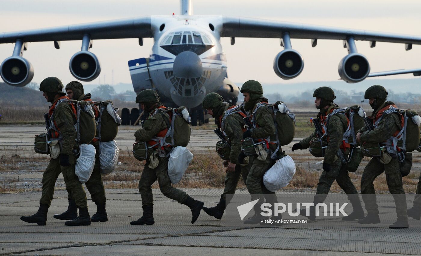 Military exercises in the Primorye Region