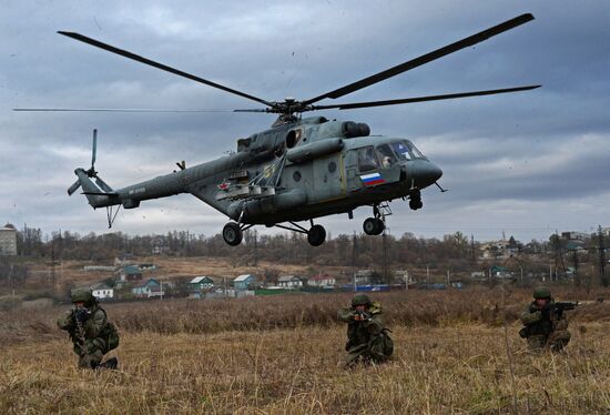 Military exercises in the Primorye Region