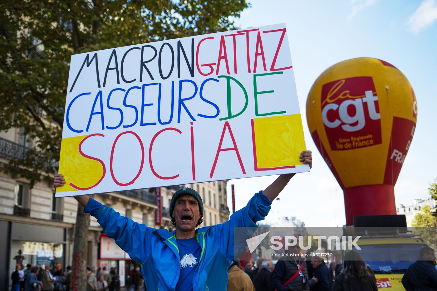 Protests against labor reform in Paris