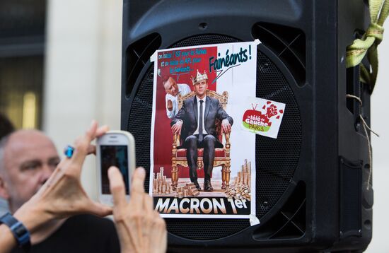 Protests against labor reform in Paris