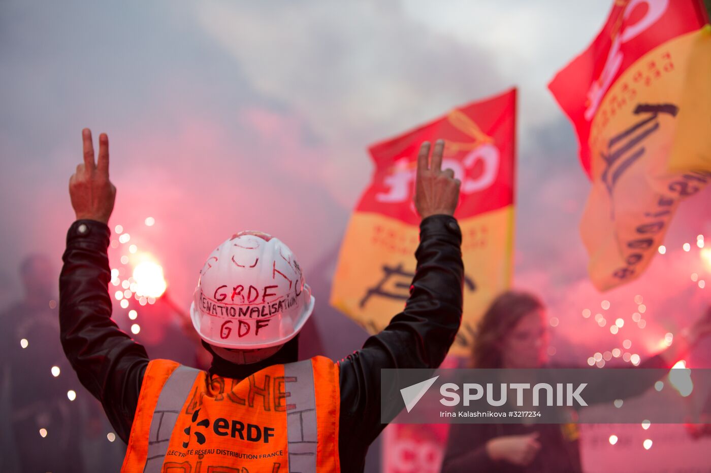 Protests against labor reform in Paris