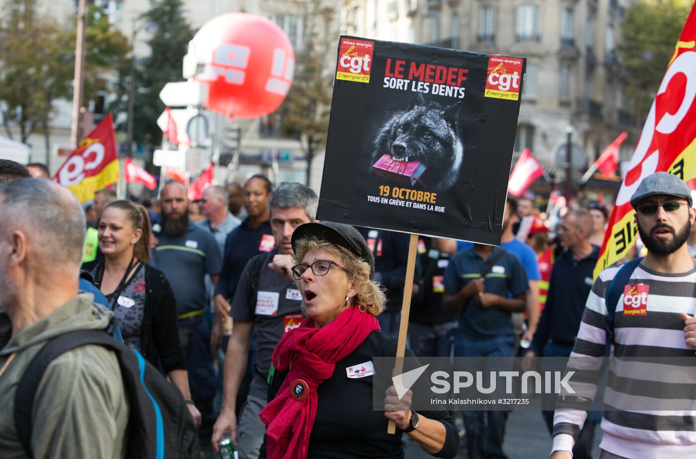 Protests against labor reform in Paris