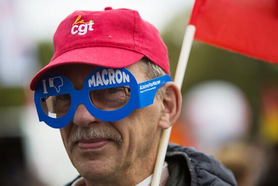 Protests against labor reform in Paris