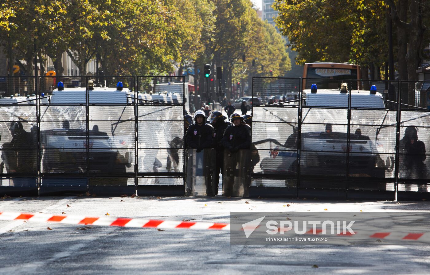 Protests against labor reform in Paris