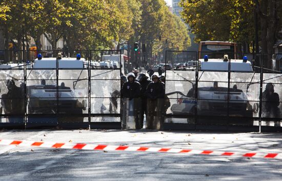 Protests against labor reform in Paris