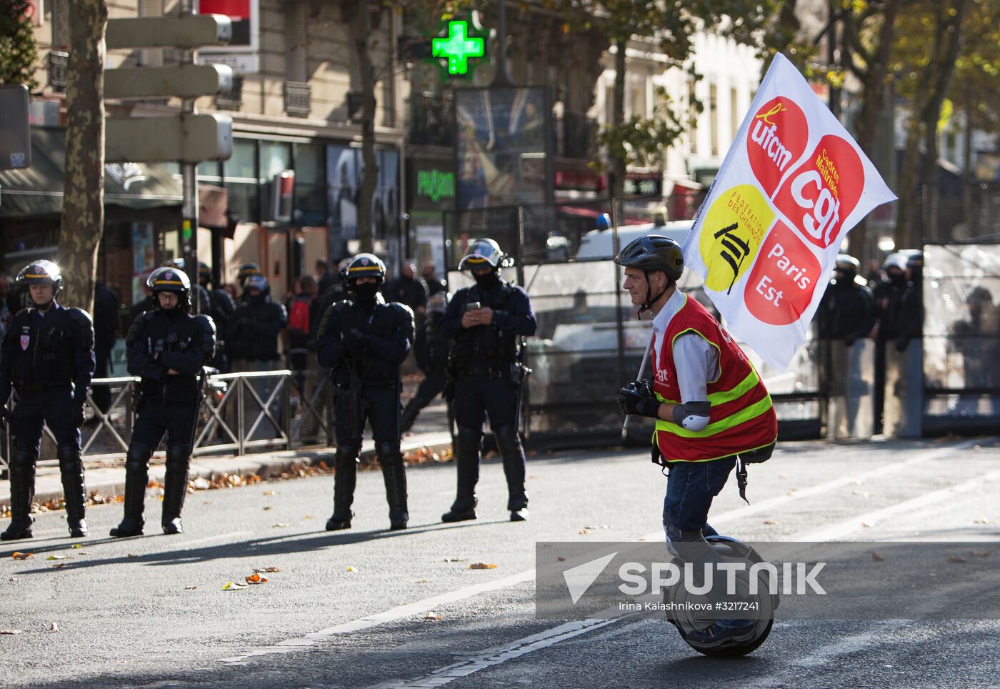 Protests against labor reform in Paris